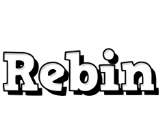 Rebin snowing logo