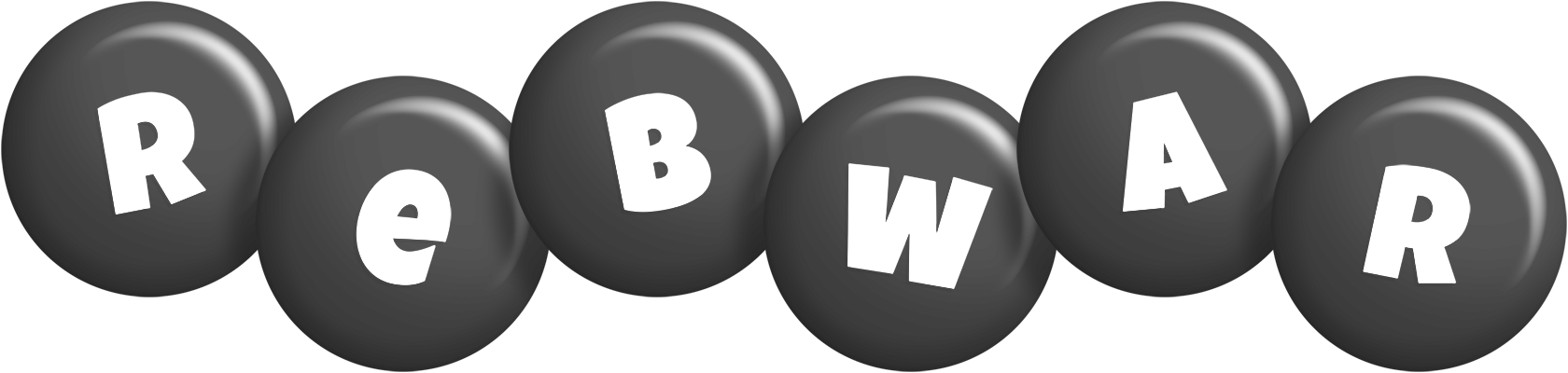 Rebwar candy-black logo