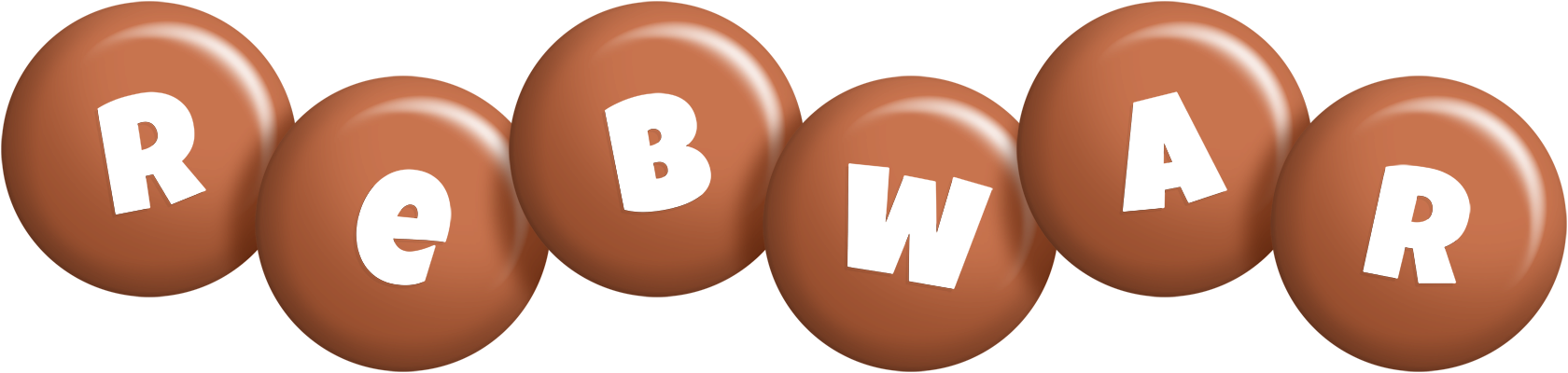 Rebwar candy-brown logo