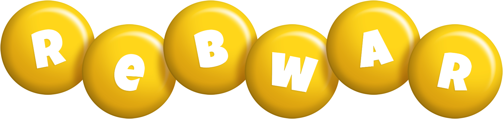 Rebwar candy-yellow logo