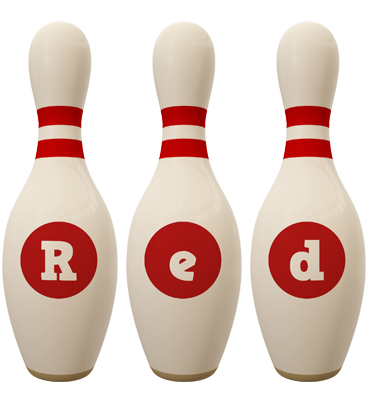 Red bowling-pin logo