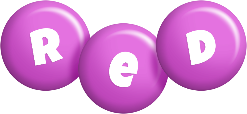 Red candy-purple logo