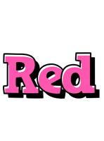 Red girlish logo