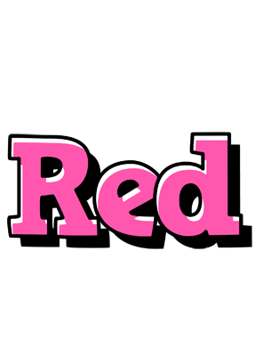 Red girlish logo