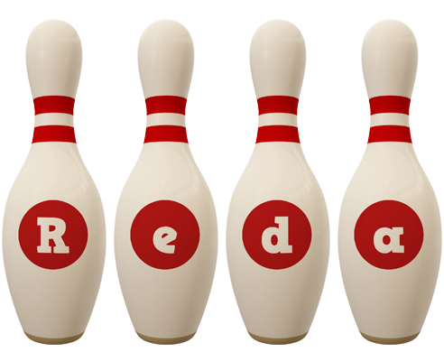 Reda bowling-pin logo
