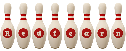 Redfearn bowling-pin logo