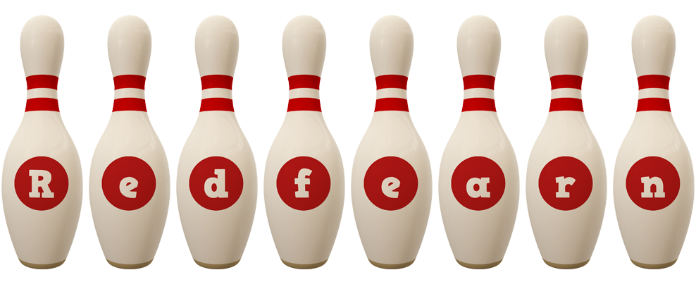 Redfearn bowling-pin logo