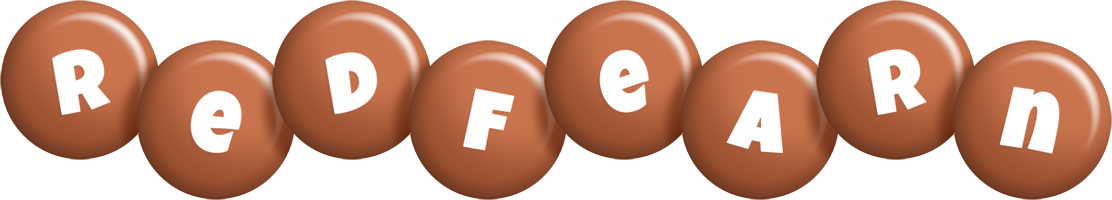 Redfearn candy-brown logo