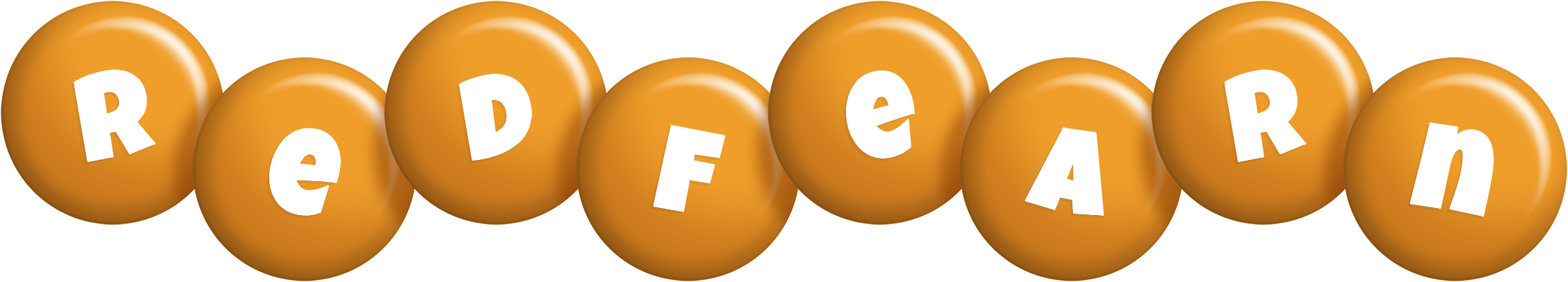 Redfearn candy-orange logo