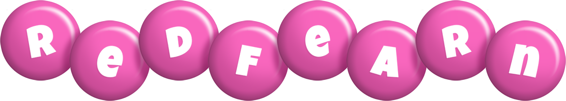 Redfearn candy-pink logo