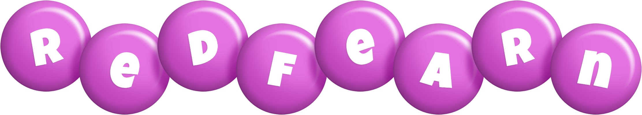Redfearn candy-purple logo