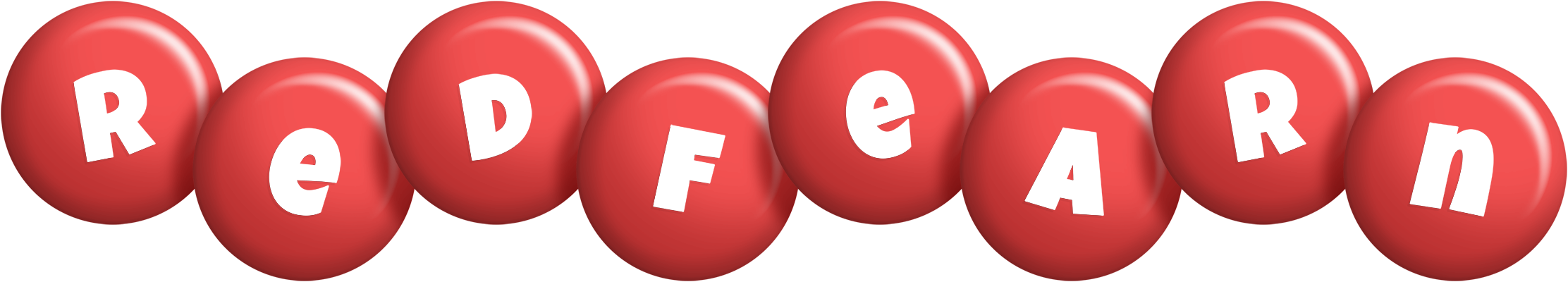 Redfearn candy-red logo