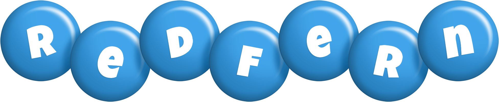 Redfern candy-blue logo