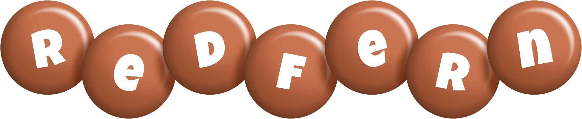 Redfern candy-brown logo