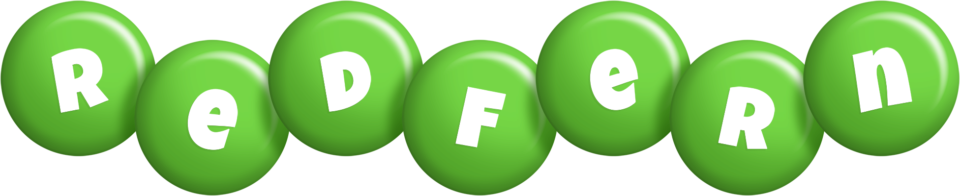 Redfern candy-green logo
