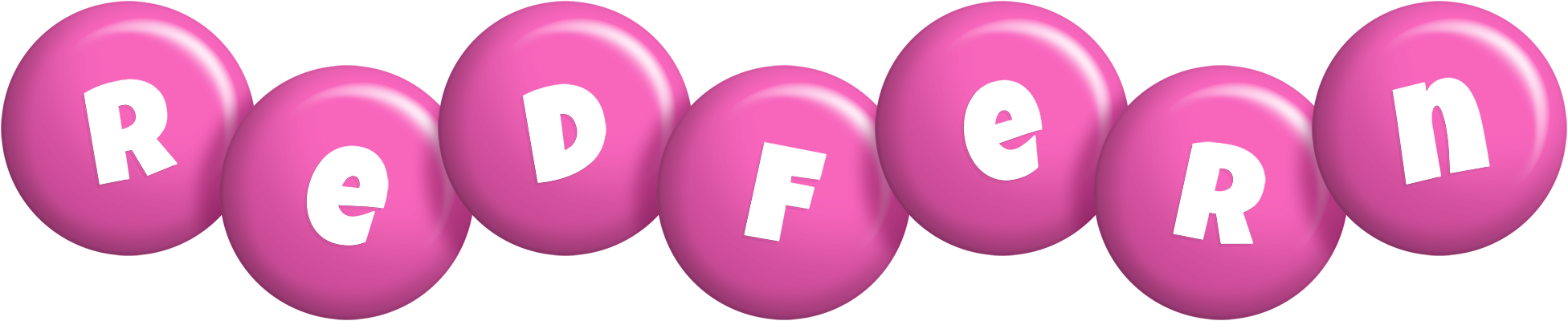 Redfern candy-pink logo