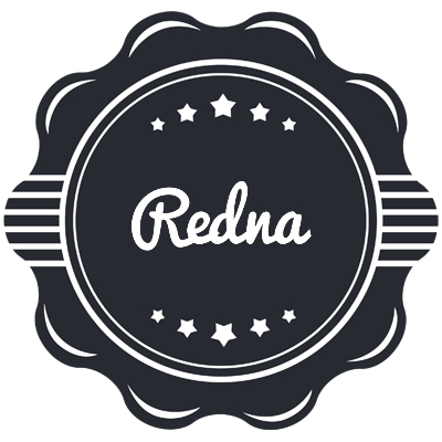 Redna badge logo