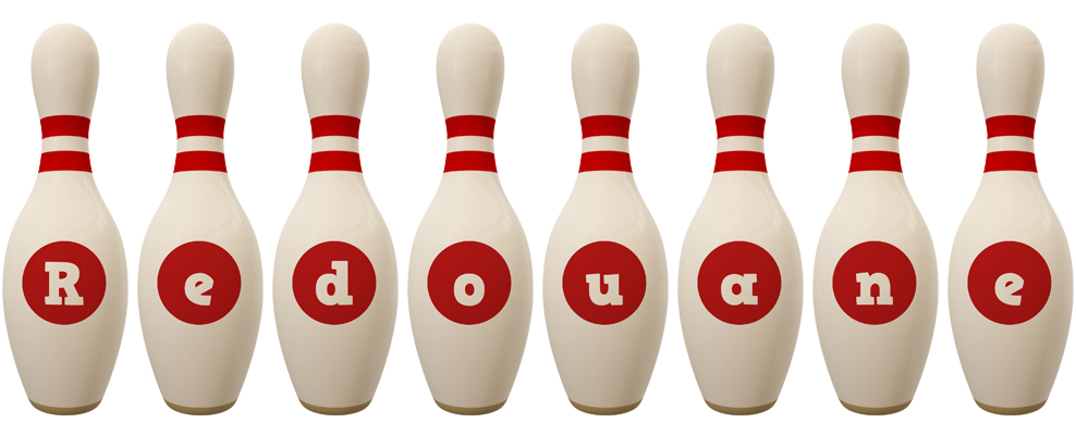 Redouane bowling-pin logo
