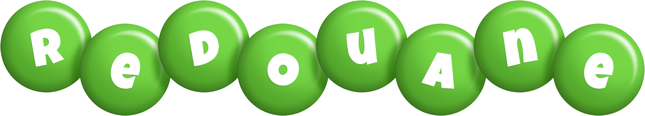 Redouane candy-green logo