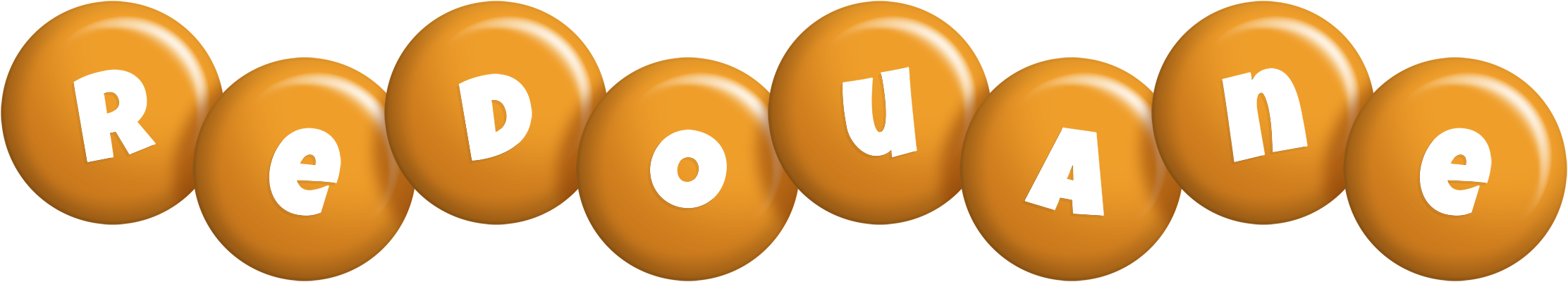Redouane candy-orange logo