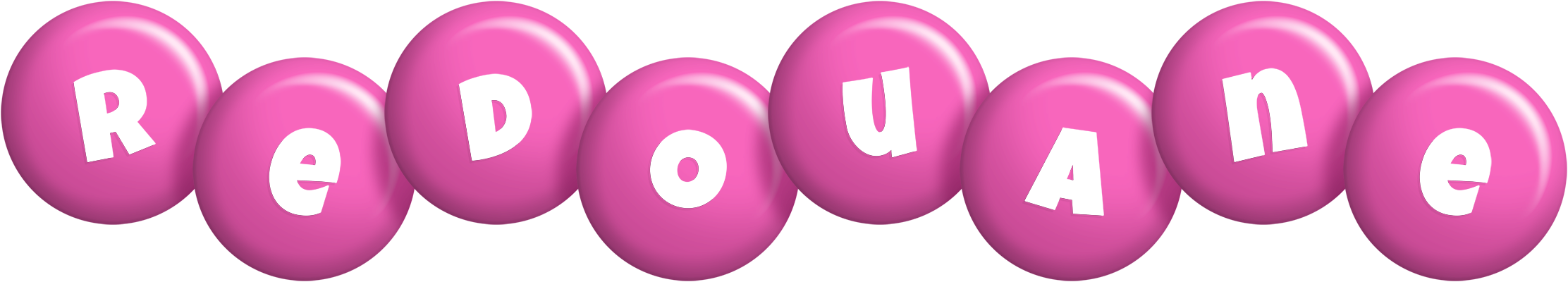 Redouane candy-pink logo