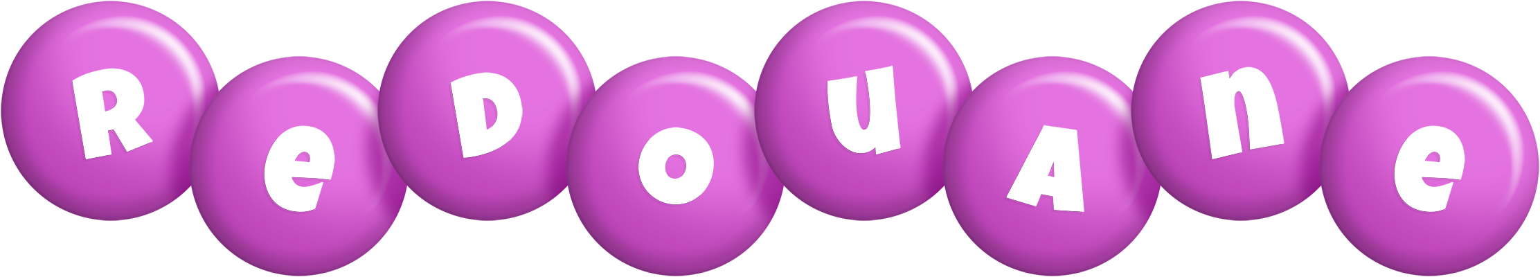 Redouane candy-purple logo