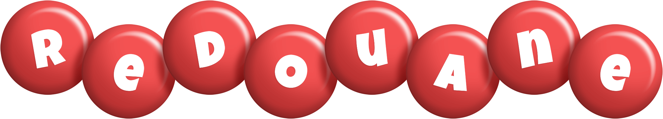 Redouane candy-red logo