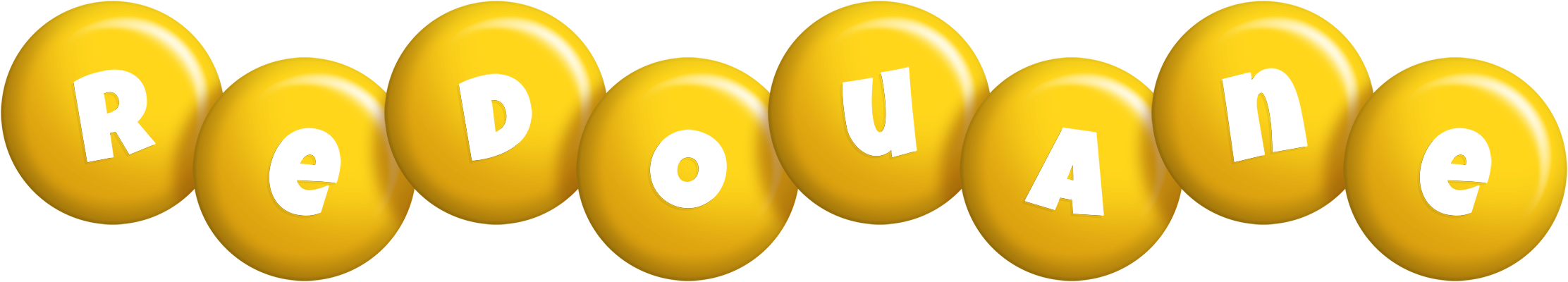 Redouane candy-yellow logo