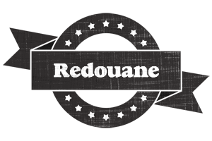 Redouane grunge logo