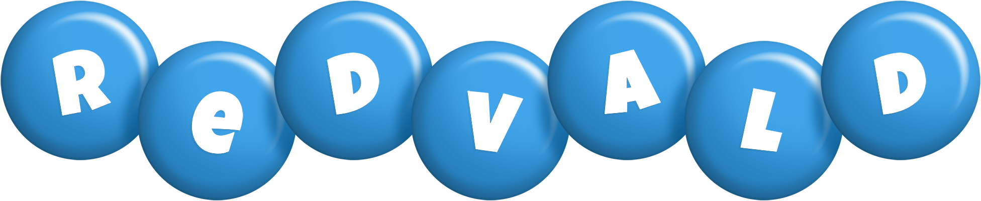 Redvald candy-blue logo