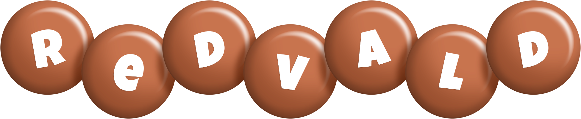 Redvald candy-brown logo