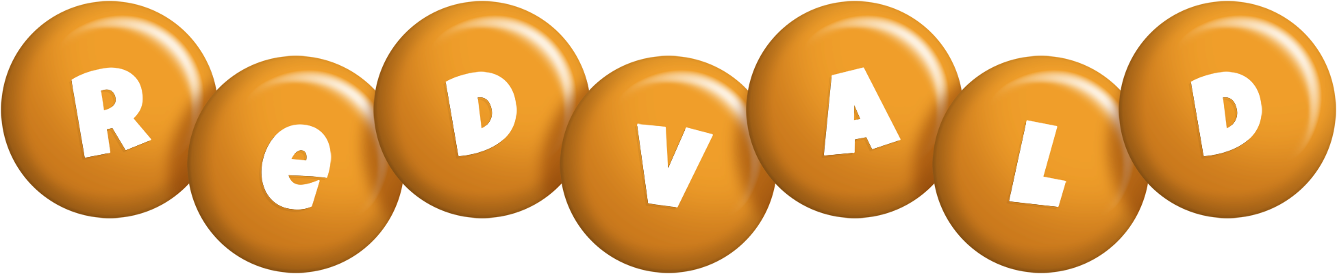 Redvald candy-orange logo
