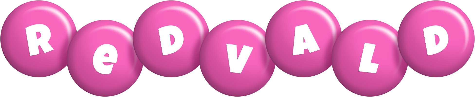 Redvald candy-pink logo
