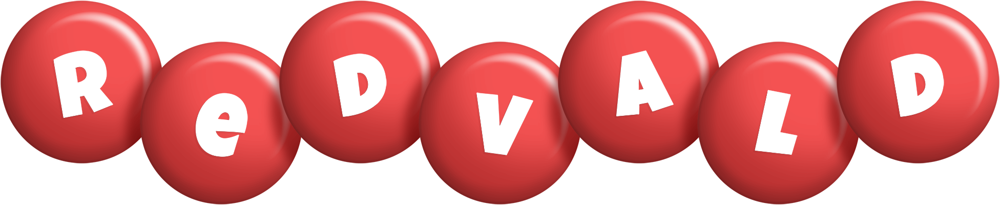 Redvald candy-red logo