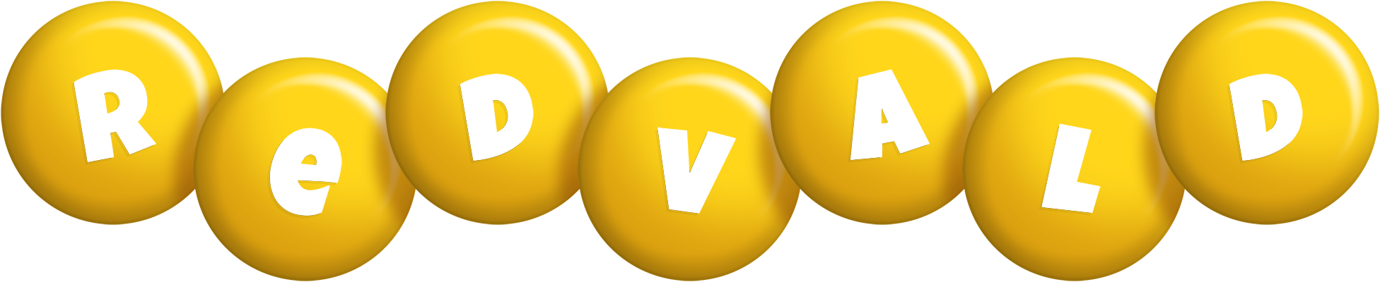 Redvald candy-yellow logo