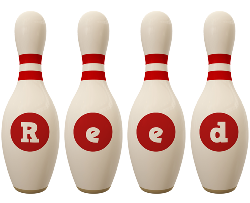 Reed bowling-pin logo