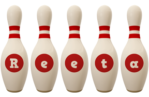 Reeta bowling-pin logo