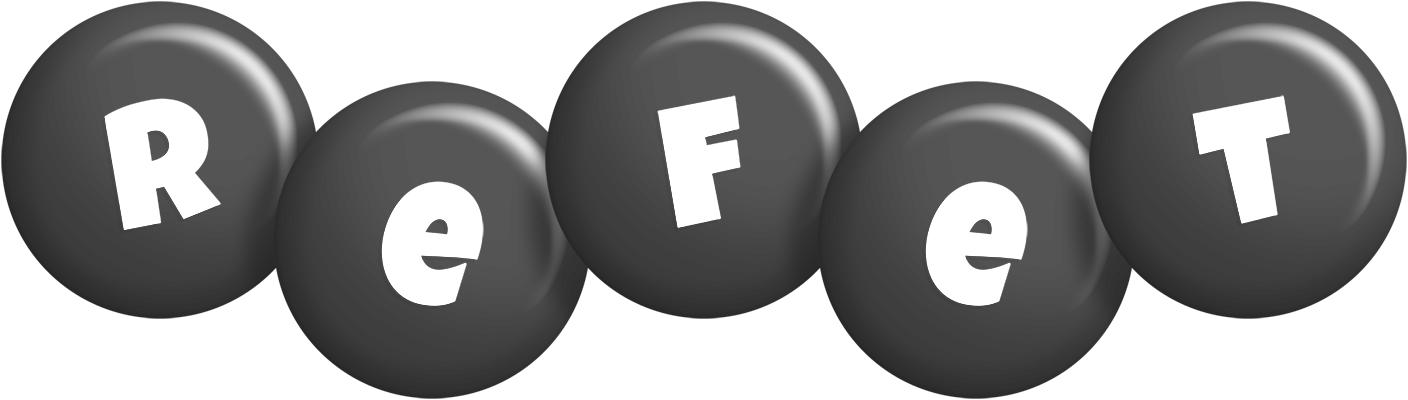 Refet candy-black logo