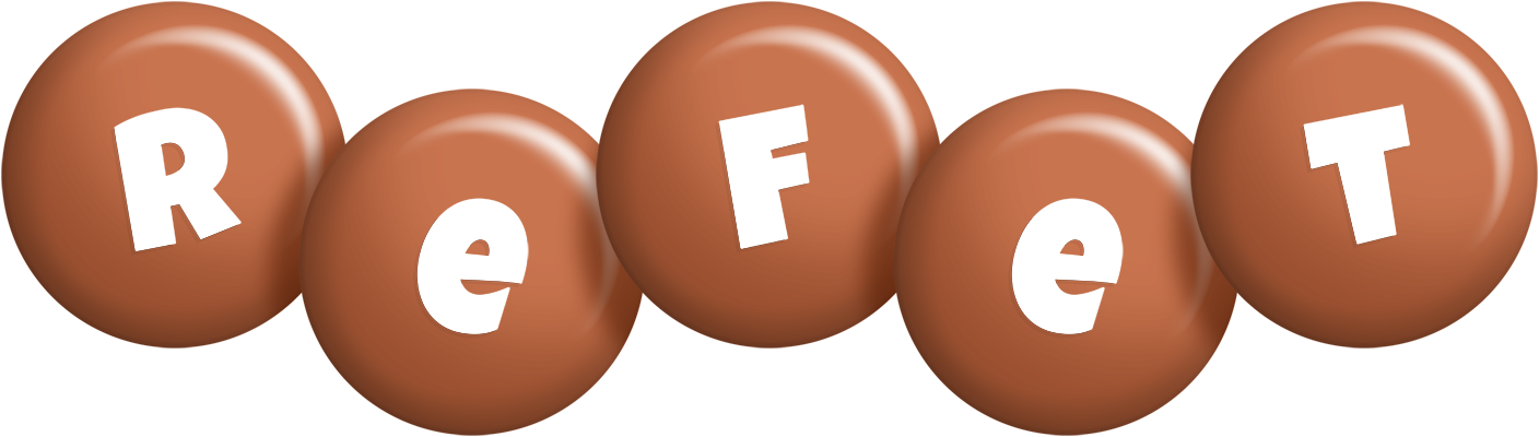 Refet candy-brown logo