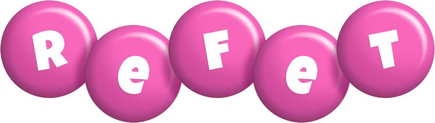 Refet candy-pink logo