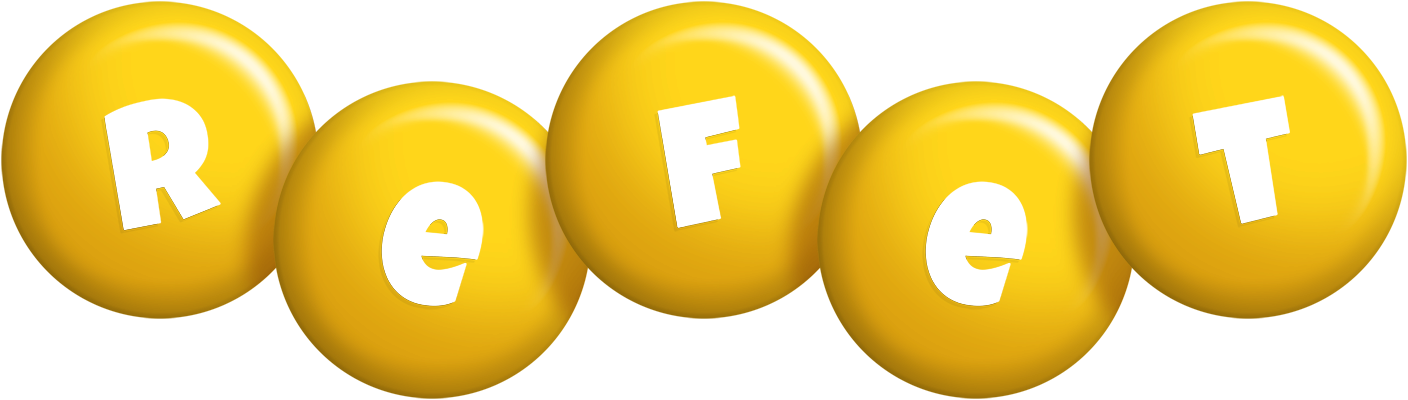 Refet candy-yellow logo