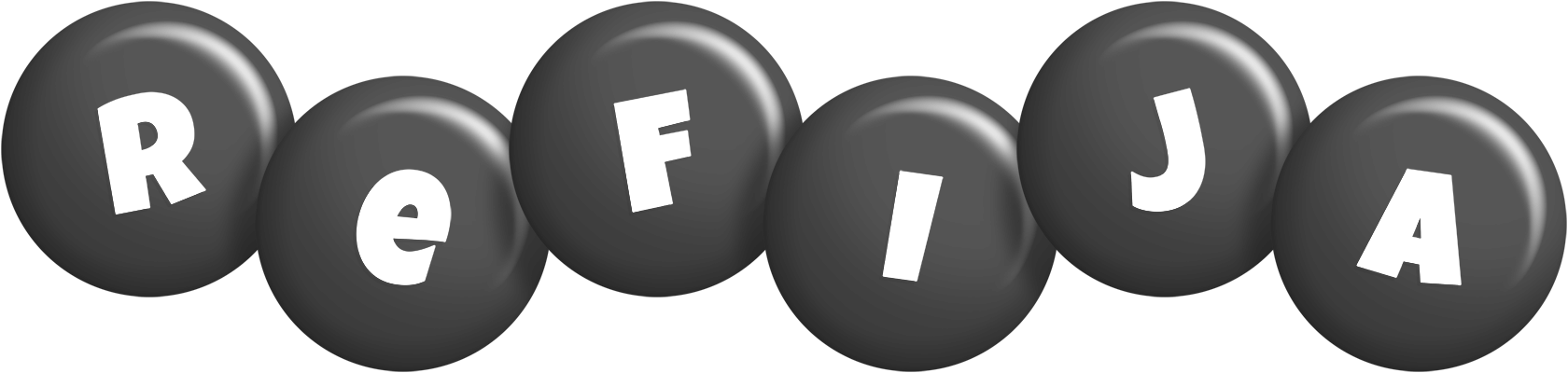 Refija candy-black logo