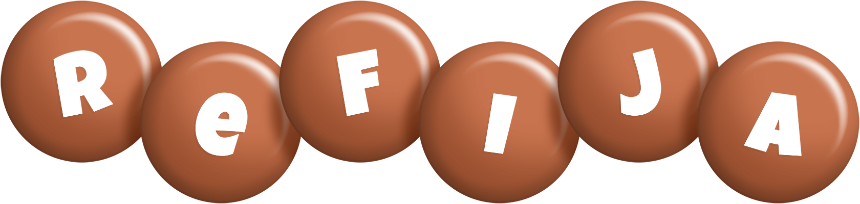 Refija candy-brown logo
