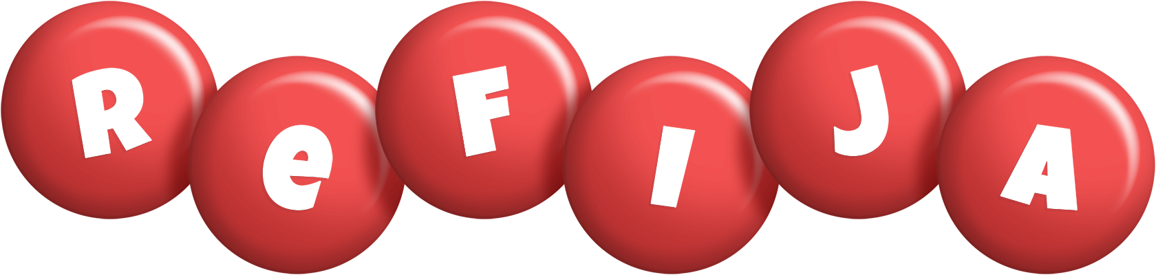 Refija candy-red logo