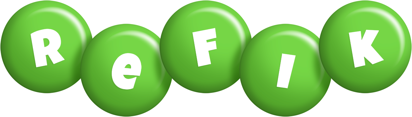 Refik candy-green logo