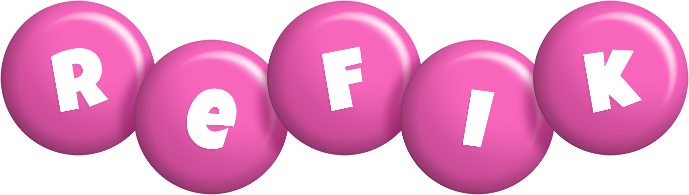 Refik candy-pink logo