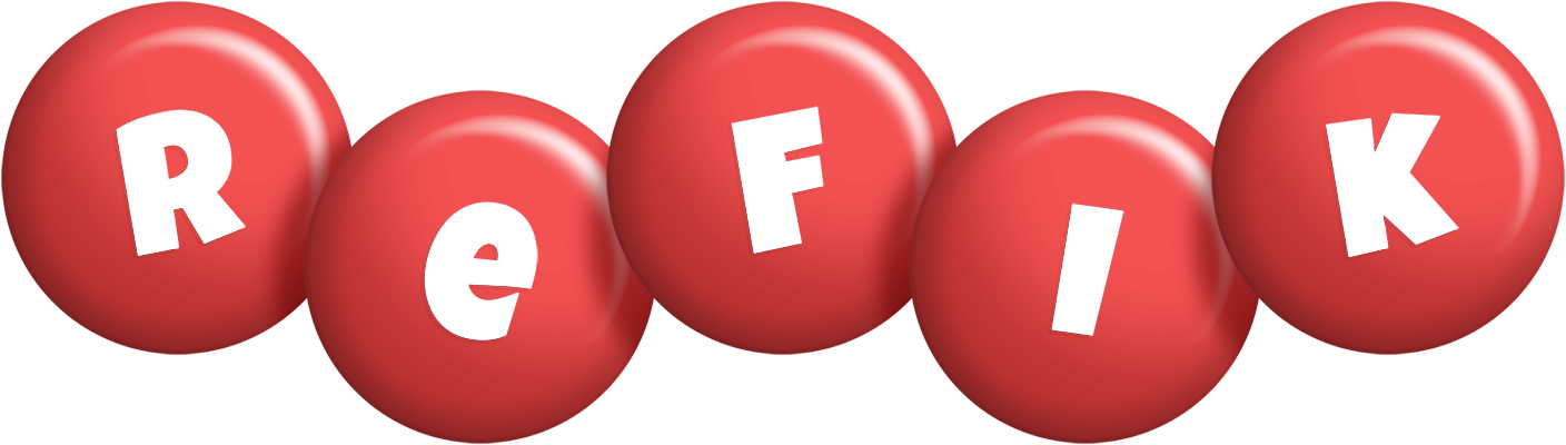 Refik candy-red logo