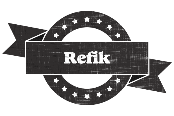 Refik grunge logo