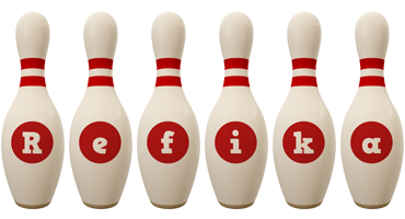 Refika bowling-pin logo