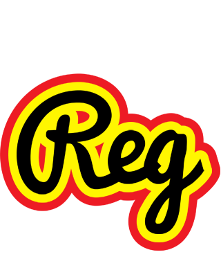 Reg flaming logo